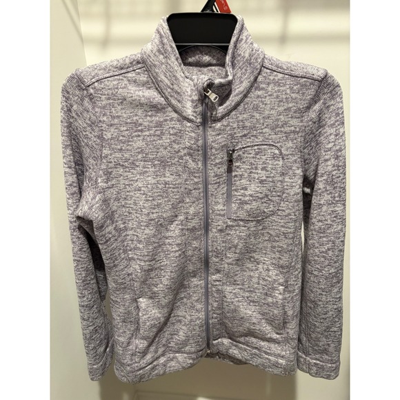 Mny Marc New York Jackets & Blazers - Mny‎ Marc New York Women's Small Heathered Purple Full Zip Mock Neck Jacket